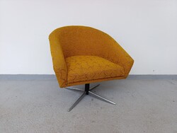 Retro fotel bútor 1 darab kárpitozott kagyló forgós fotel szék karosszék 617 5688