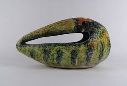 1T381 Kiss Roóz Ilona : Különleges madár alakú virágtartó kaspó 31.5 cm