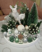 Karácsonyi asztali dekoráció