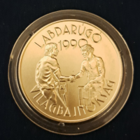1990-es Labdarúgó VB - Olaszország  (zászló csere) 100 Forint 1989. kapszulában (18)