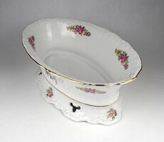 1Y153 Régi nagyméretű virágmintás Seltmann Weiden porcelán tál kaspó 26 cm