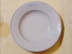 Tányér 04 - Zsolnay Utasellátó mélytányér porcelán retro