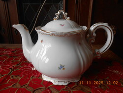 Zsolnay apróvirág mintás tea kiöntő