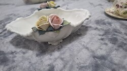ENS Német rózsás porcelán tál