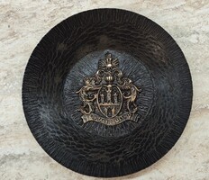 Kézzel kovácsolt vas fali dísz – Sopron város címerével