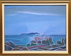 Csík István (1930-2022) : Táj, 60x80 cm.