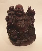 Buddha szobor, műgyanta (resin), 17cm