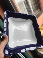 Zsolnay Pompadour alapmázas köretes tál