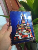 Vaszilij Blazsennij /Boldog Vazul/ szèkesegyház tűzzománc kèp