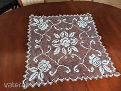 Kézimunka necc csipke terítő - 70x75 cm