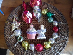 Retró karácsonyfadíszek