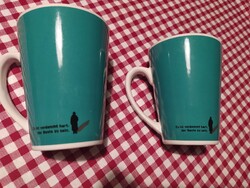 Merkur Heferl zöld színű, porcelán bögrék