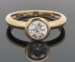 375/9k arany gyűrű (60) mesés valódi cirkón drágakővel  -új