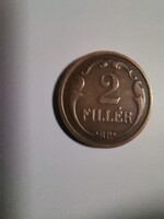 2 fillér 1927. Szép részletgazdag állapotban.