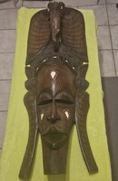 Antik afrikai faragott fa maszk