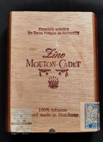 Vintage  cédrusfa Zino Mouton- Cadet szivaros doboz szivarvággóval