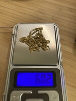 51 cm-es 14K-os, uniszex aranylánc minőségi, tömör szemekkel