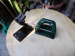 Régi irodai eszözök Stúdium lyukasztó és Derby tűzőgép