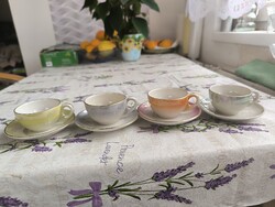 Iparművész kerámia irizáló, színes kávéskészlet eladó!