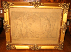 AZ 1800-as évekből MNG BÍRÁLATTAL CSODÁS LIEZEN MAYER SÁNDOR / 1839-1898 / : KÚTNÁL