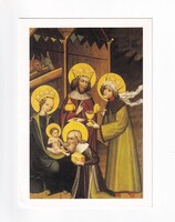 KV:48 Nagyméretű Karácsonyi vallásos szétnyítható képeslap