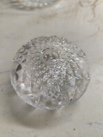 Kerek üveg bonbonier, cukorkatartó eladó!