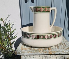 Kispest GRÁNIT nagy méretű tál mosdótál kancsó