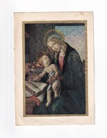 KV:48 Nagyméretű Karácsonyi vallásos szétnyítható képeslap FÉL LAP!