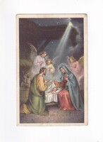 KV:42 Antik Karácsonyi vallásos képeslap