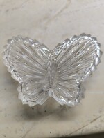 Lepke alakú üveg bonbonier, cukorkatartó eladó!