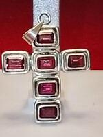 925,jelzett ezust medal granat kovekkel