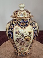 Zsolnay fedeles váza, egyedi darab 37 cm