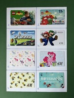 Ajándékkártya - plasztik kártya - Lego - Duplo - Playmobil - Nintendo - Minions - Rossmann