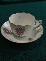 Herendi eton mintás(711) kávéscsésze+ alj kézifestett, hibátlan