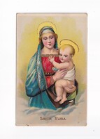 KV:47 Antik Karácsonyi vallásos képeslap "Postatiszta" Foltos hátul!