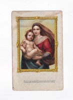 KV:45 Antik Karácsonyi vallásos képeslap