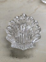 Kagyló alakú üveg bonbonier, cukorkatartó eladó!