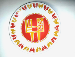 Nádor Judit Zsolnay madaras dísztányér hibátlan állapotban