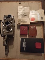 Nizo Heliomatic 8 mm kamera Müködik Ikophot Zeiss és Sixtus  fénymérö Revue 8mm film ragasztó