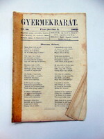 1862 június 5  /  Gyermekbarát  /  RÉGI EREDETI ÚJSÁG Ssz.: 502