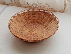 Fonott kosár gyümölcsös kenyeres kosár asztalközép kínáló 23cm