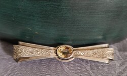 TEKA ezüst bross/citrin