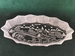 Karácsonyi süteményes kínáló tál