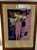 Reich Károly rézkarc Ádám&Éva sorozatból