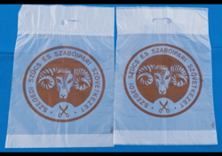 Retro " SZEGEDI SZŰCS ÉS SZABÓIPARI SZÖVETKEZET" reklámtáska 2 db egyben