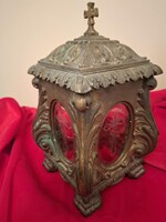 Antik bronz mécsestartó