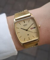Seiko SQ Quartz Day-Date vintage karóra 1978 Október - Tiktakwatch szervizkártyával, garanciával