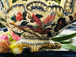 Steid Znaim antik fajansz asztal közép & kínáló