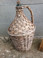 5 literes vesszőfonatos demizson