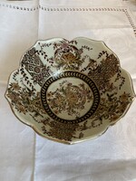 Kinai fajansz kézzel festett tál, kínáló.